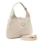 Goatskin Medium Aphrodite Shoulder Bag Mystic White
