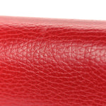 Dollar Calfskin Small Interlocking G Shoulder Bag Red