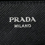 Nylon Saffiano Top Handle Bag Black