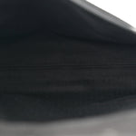 Calfskin Crocodile Embossed Effect Antony Messenger Crossbody Black