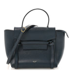 Grained Calfskin Nano Belt Bag Abyss Blue