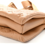 Lambskin Embossed Monogram Coussin PM Camel