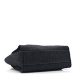 Denim Small Deauville Tote Blue Orange