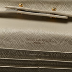 Grain De Poudre Matelasse Chevron Monogram Chain Wallet Crema Soft