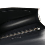 Metallic Patent Micro-Cannage Medium Diorama Flap Bag Silver