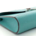 Carat Calfskin Gabrielle Clutch Turquoise