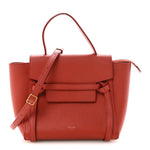 Grained Calfskin Nano Belt Bag Coral