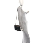 Tweed Calfskin Quilted Ballerine Flap Black Navy Beige
