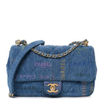 Denim Quilted Denim Large Mood Flap Blue Multicolor