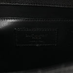 Grain De Poudre Textured Mixed Matelasse Triquilt Medium Monogram Monochrome Satchel Black