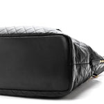 Calfskin Quilted ES Giant Travel Bag Black