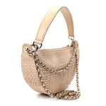 Raffia Other Shape With Chain Beige