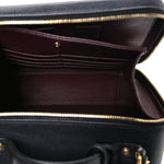 Caviar Quilted Large CC Filigree Vanity Case Black