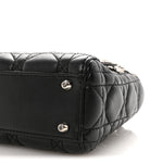 Lambskin Cannage Mini Lady Dior Black