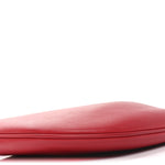 Vitello Grace Suede Small Croissant Hobo Rosso Cardinale