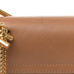 Suede Smooth Calfskin Drew Shoulder Bag Milky Coffee