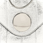 Metallic Eelskin Bobbi Bag Silver