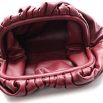 Smooth Butter Calf The Pouch Oversized Clutch Bordeaux