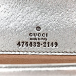 Metallic Calfskin Super Mini Dionysus Shoulder Bag Silver