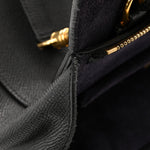 Grained Calfskin Mini Belt Bag Black