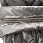Nylon Coco Cocoon Zipped Tote Silver