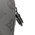 Calfskin Monogram Shadow Trio Messenger Anthracite Gray
