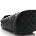 Lambskin Quilted Mini Urban Spirit Backpack Black