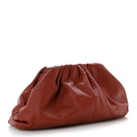 Smooth Butter Calf The Pouch Oversized Clutch Rust