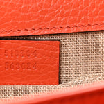 Dollar Calfskin Small Interlocking G Shoulder Bag Sun Orange