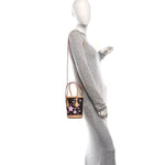 LV X TM Monogram Cherry Blossom Nano Bucket Sakura Brown
