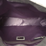 Iridescent Eelskin Maxi Chain Baguette Bag Grey Multicolor