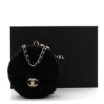 Tweed Coco Beach Barrel Shoulder Bag Black