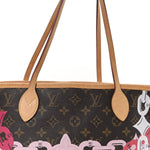 Monogram Bay Neverfull MM Rose Ballerine Poppy