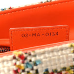 Tweed Medium Lady Dior  Orange Multicolor