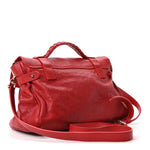 Glossy Goatskin Medium Alexa Poppy Red