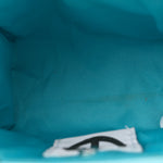 Vegan Leather Small Shopping Bag Pool Blue