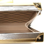 Metallic Epi Petite Malle Silver