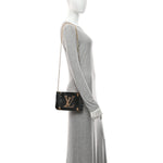 Monogram Giant Jungle Pochette Double Zip Black