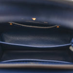 Ostrich Capucines Mini Indigo