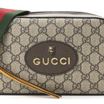 GG Supreme Monogram Web Neo Vintage Shoulder Bag Beige New Acero Crop