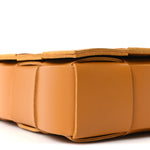 Lambskin Maxi Intrecciato Small Cassette Crossbody Bag Clay