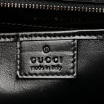 Boarded Dyana Lux Calfskin Web Monochrome Medium Bamboo 1947 Top Handle Bag Black