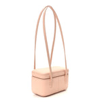 Shiny Caviar Preppy Coco Long Vanity With Strap Light Pink