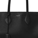 Grained Calfskin Large Star Tote Black