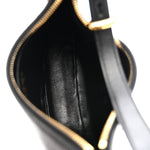 Soft Calfskin Arque Shoulder Bag Black