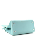 Grained Calfskin MM Brillant Satchel Light Blue