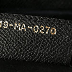 Grained Calfskin Saddle Bag Black