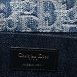 Denim Oblique 30 Montaigne East West Chain Flap Bag