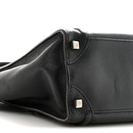 Drummed Calfskin Micro Luggage Black