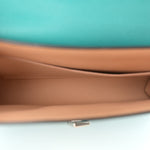 Carat Calfskin Gabrielle Clutch Turquoise